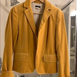 Vintage Mustard velvet Jcrew blazer